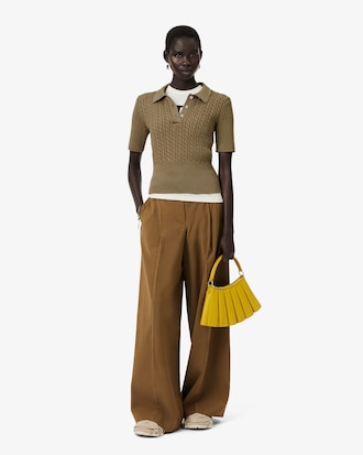 Maglione girocollo a trecce Runway