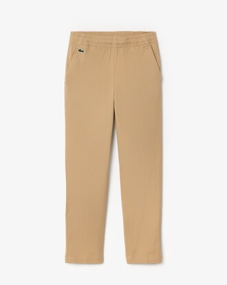 Pantaloni in gabardina di cotone stretch