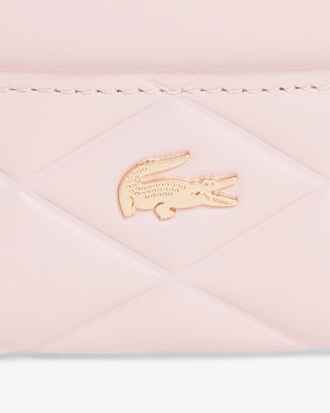 Portacarte in pelle con coccodrillo