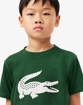 T-shirt da tennis oversize in cotone tecnico