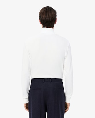T-shirt con collo alto a maniche lunghe