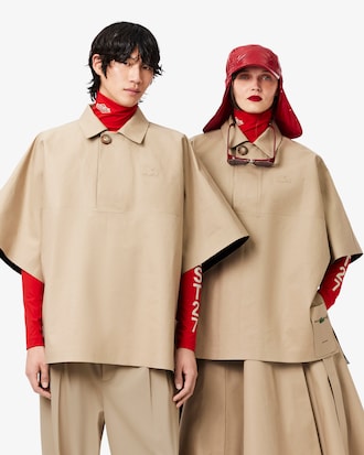 Polo oversize impermeabile Lacoste x Mackintosh