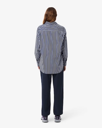 Pantaloni sportivi oversize in misto lana