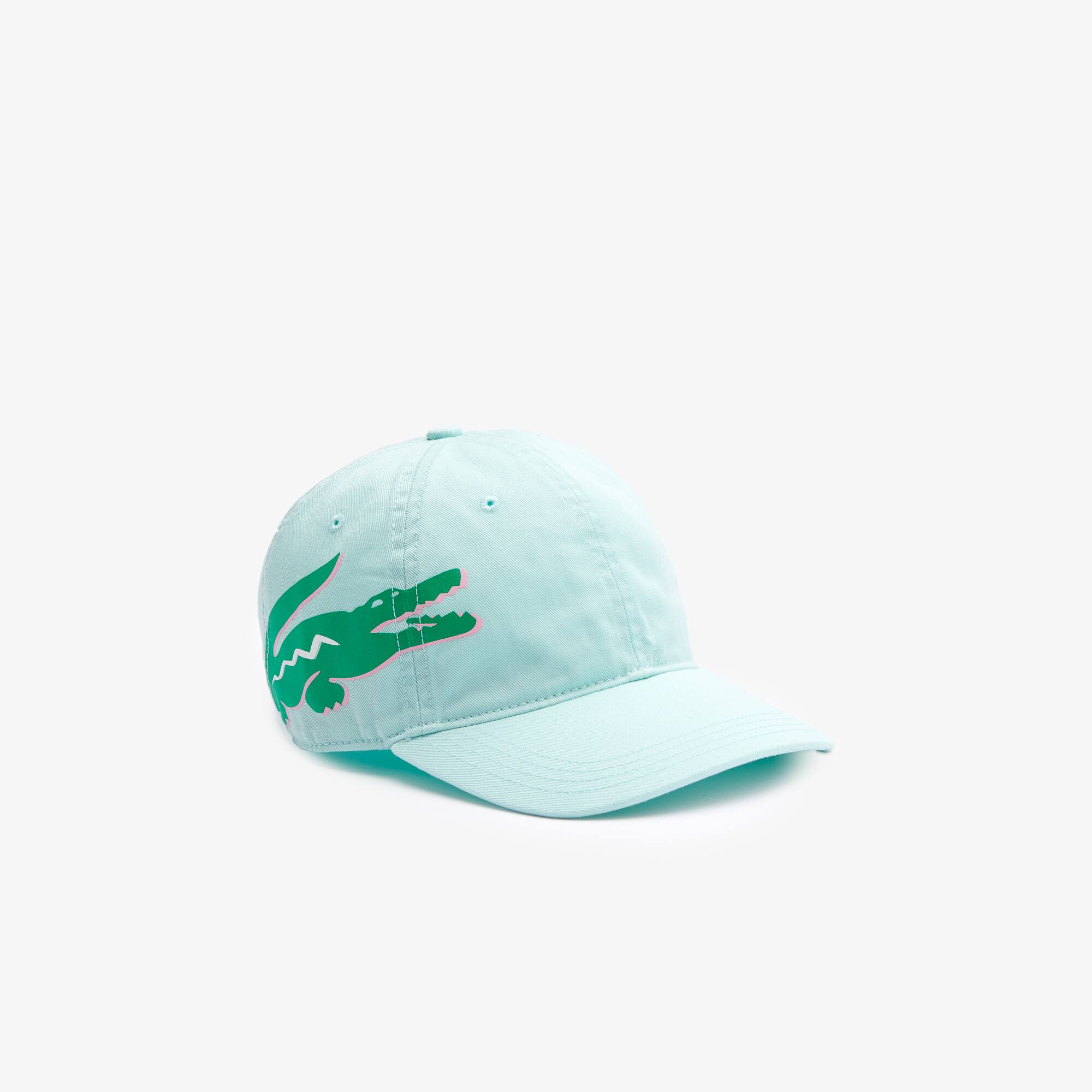 Cappello da donna in gabardina di cotone con coccodrillo oversize - Cappelli  \u0026 Berretti - Novita 2022 | Lacoste