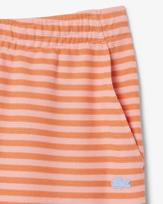 Shorts regular fit in cotone a righe