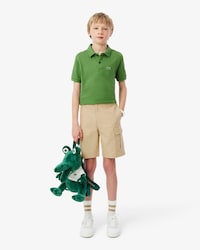 Shorts cargo lunghi in gabardine