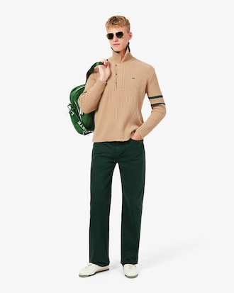 Maglione con collo a polo a righe Archive Edition