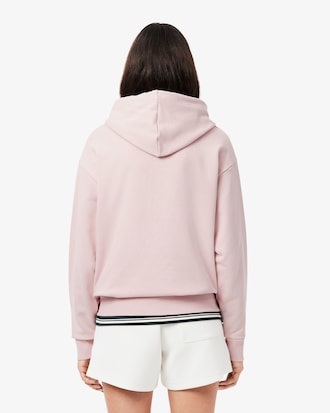 Felpa oversize in pile con cappuccio