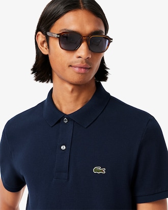 Polo slim fit in piqué L.12.12