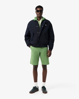 Shorts chino in twill elasticizzato