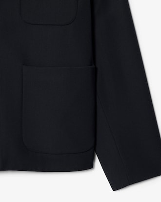 Giacca in twill di misto lana