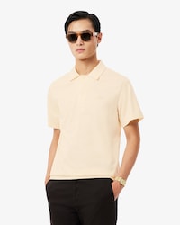 Polo Paris classic fit ricamata con collo aperto