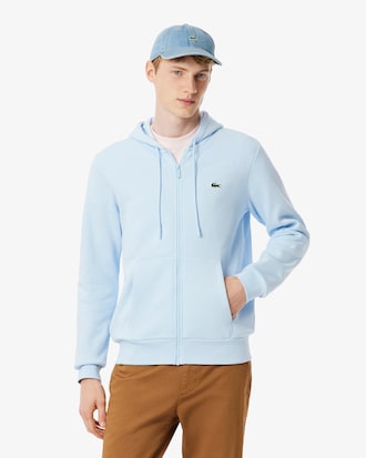 Felpa con cappuccio in pile con zip
