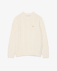 Maglione girocollo in cotone e lana