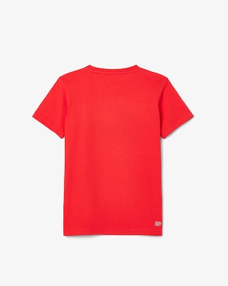 T-shirt da tennis oversize in cotone tecnico