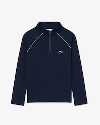 Felpa sportiva a collo alto con zip