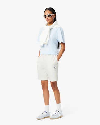 Shorts in cotone felpato stampato