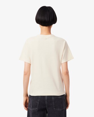 T-shirt slim fit con stampa interlock