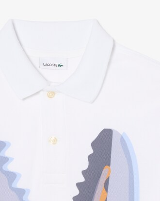 Polo in cotone stampato