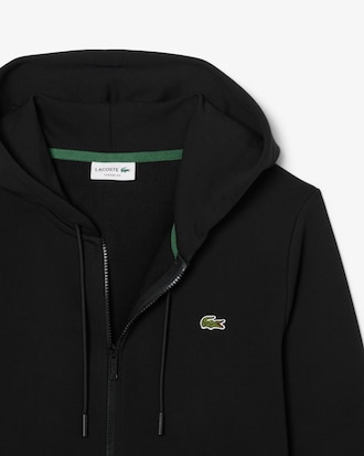 Felpa in tessuto felpato classic fit con zip