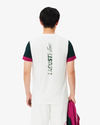 T-shirt sportiva stampata colorblock