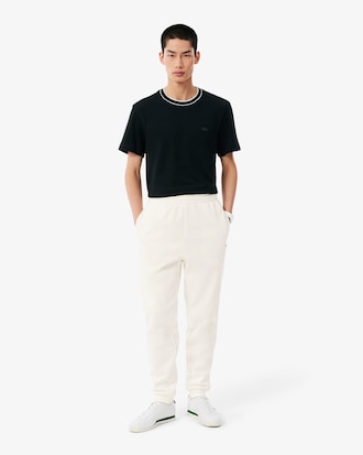 Pantaloni della tuta tapered fit in tessuto felpato