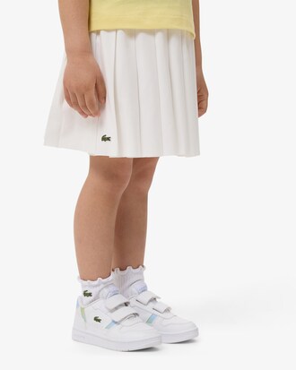 Gonna Oxford in cotone plissettata