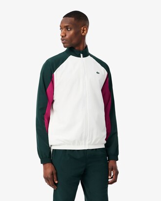 Tuta sportiva colorblock con stampa