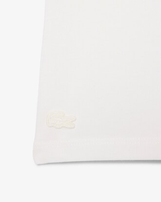 T-shirt in cotone con stemma a contrasto