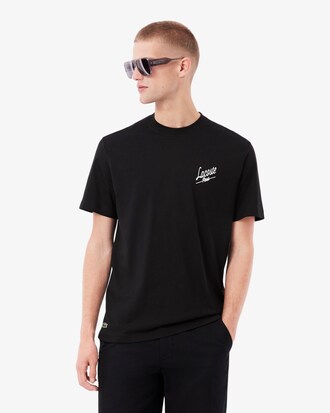 T-shirt con stampa multipla in jersey