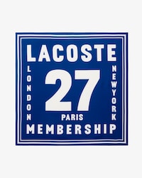 Foulard quadrato in seta stampato Runway