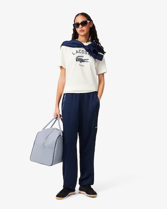 T-shirt in cotone con stampa del brand
