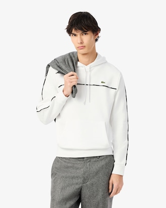 Felpa classic fit a righe con logo