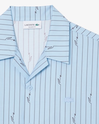 Camicia in twill stampata relaxed fit