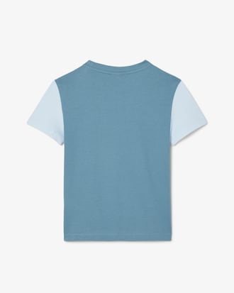 T-shirt in jersey di cotone color block