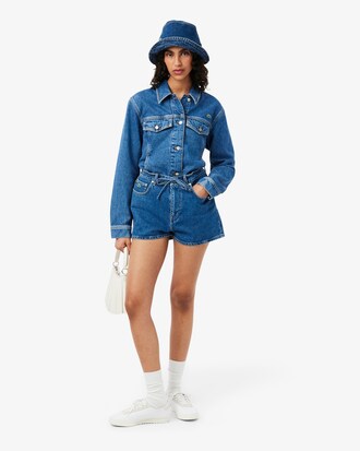 Cappello bucket in twill di cotone