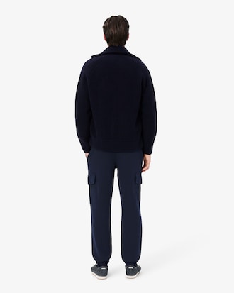 Pantaloni della tuta cargo in tessuto felpato