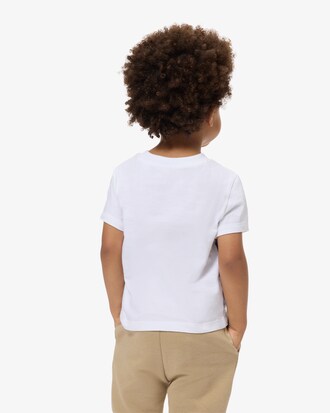 T-shirt in di cotone con coccodrillo stampato