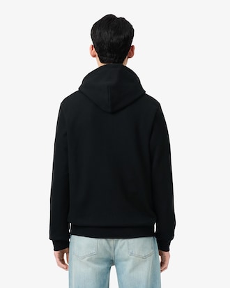 Felpa in tessuto felpato classic fit con zip