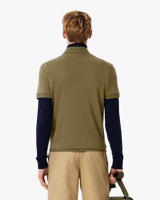 Polo regular fit in piqu&eacute; elasticizzato Paris