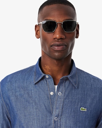 Camicia regular fit in denim leggero