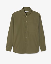 Camicia oversize in popeline di cotone
