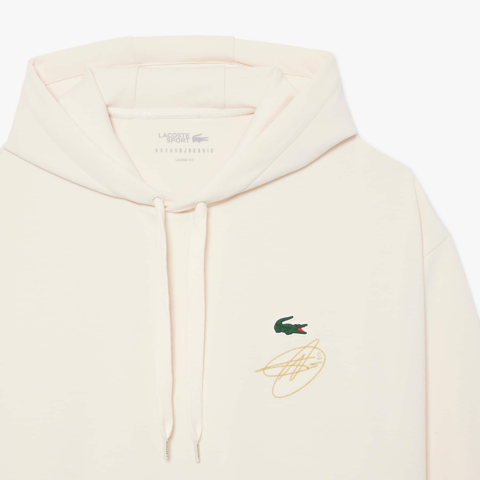 Felpa con cappuccio Lacoste Tennis x Novak Djokovic - Felpe da