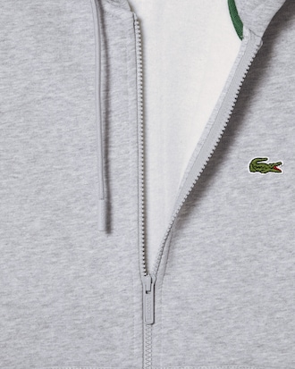 Felpa con cappuccio in pile con zip