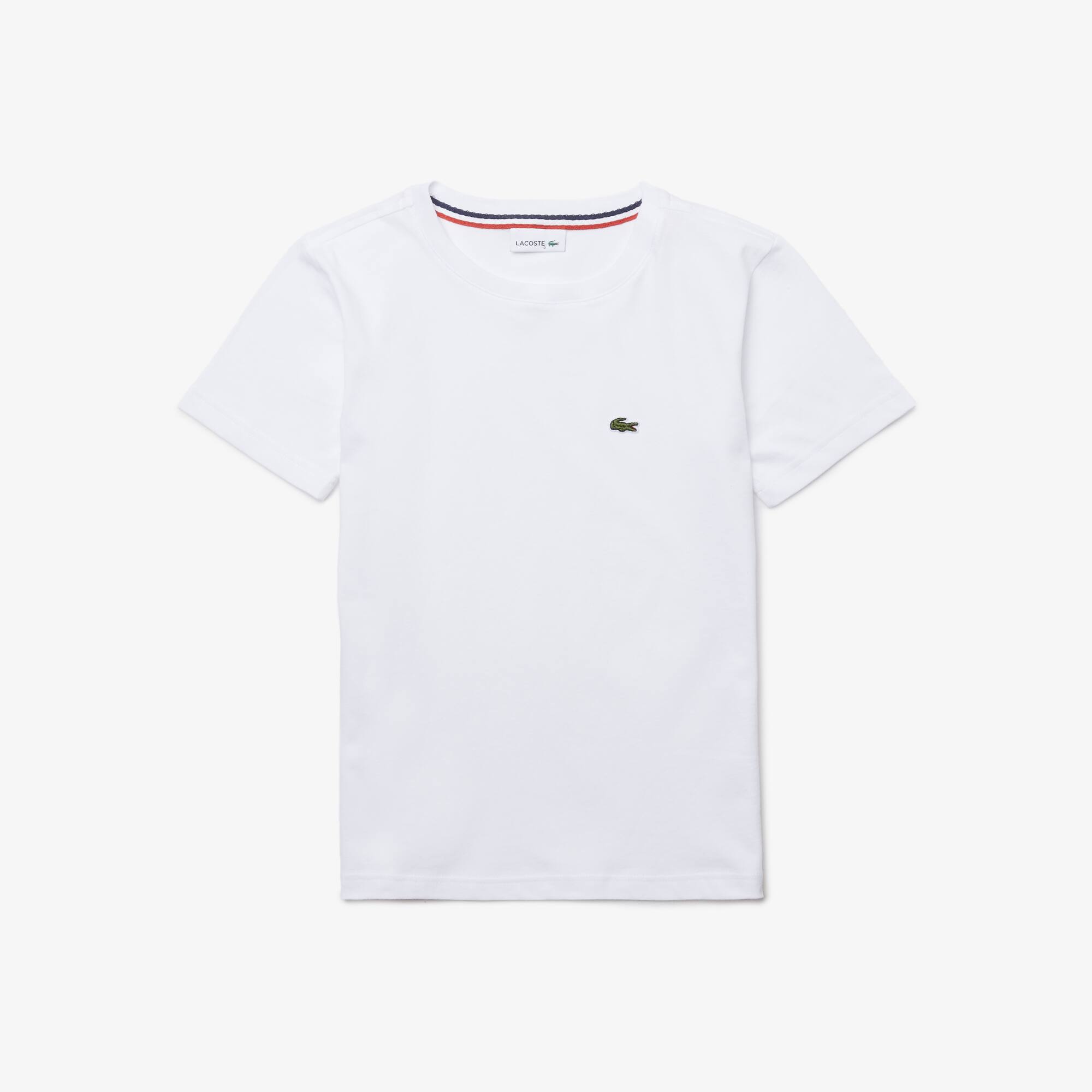 T-shirt a girocollo da bambino in jersey di cotone - Magliette \u0026 Camicie  Bambino (2-8 anni) - Novita 2022 | Lacoste