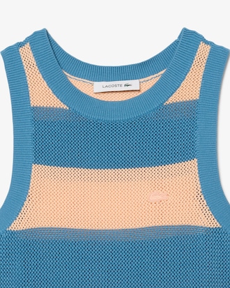 Abito polo in cotone a righe