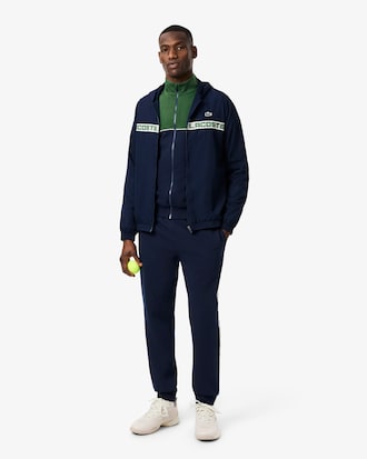 Felpa da tennis con zip color block