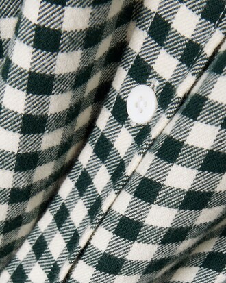 Camicia regular fit in flanella con motivo scozzese