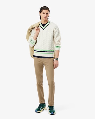 Pantaloni chino slim fit in cotone elasticizzato