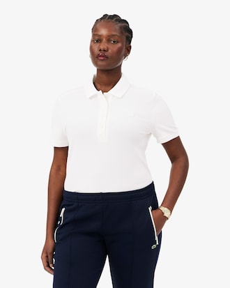 Polo da donna in piqu&eacute; di cotone stretch Lacoste slim fit